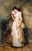 Hamilton Hamiltyon Woman with a Fan oil painting on canvas